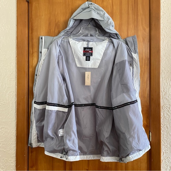 Eddie Bauer NWT WeatherEdge Jacket Mid Weight Shell White Gray Women’s XXL - Picture 11 of 16
